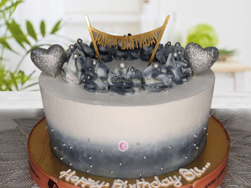 CAKE MIST - Vanilla cake with grey colour theme... | Facebook
