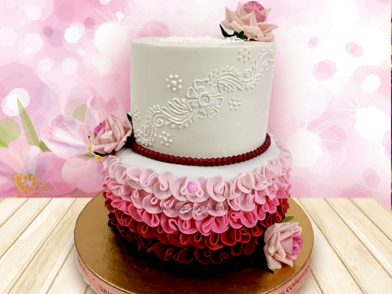 Ruffle Wedding Cakes - Petal Ruffles - Cake Geek Magazine