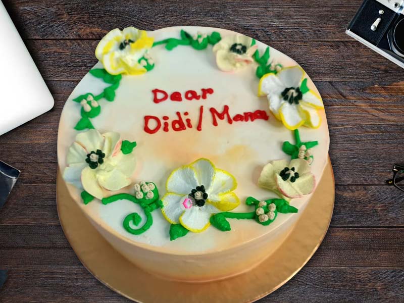 ❤️ Simple Rose Birthday Cake For Priyanka Di