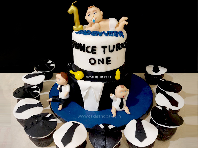 Buy Boss Baby 1st Birthday Theme Cake Online | Chef Bakers
