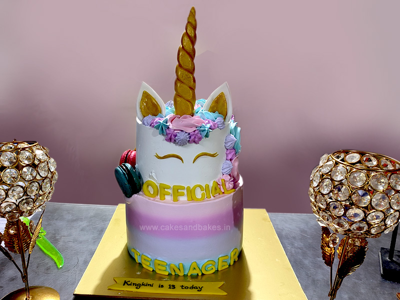Unicorn Theme Cake Topper | Personalized Birthday Party Celebrations