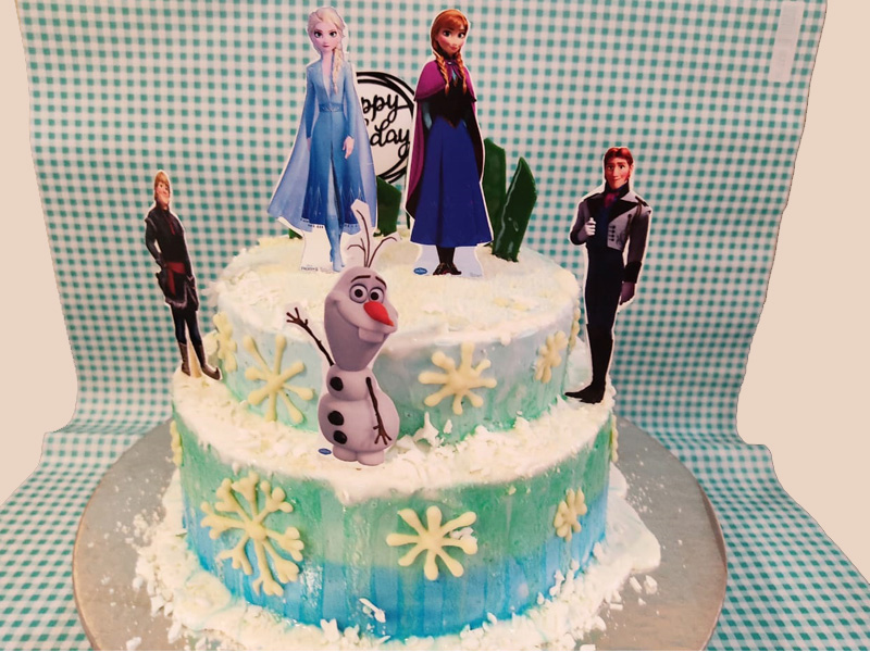 Free delivery 🚚!! Frozen theme birthday cake design 02, Food & Drinks,  Homemade Bakes on Carousell